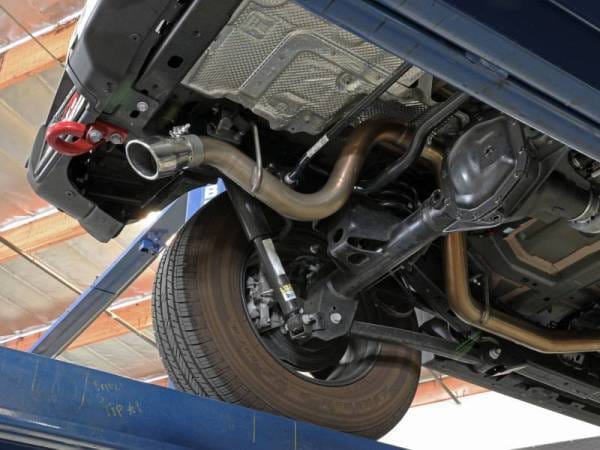 aFe MACH Force-Xp Axle-Back Exhaust System w/Polished Tip 18-20 Jeep Wrangler L4-2.0T / V6-3.6L - 49-48070-1P thumbnail 5