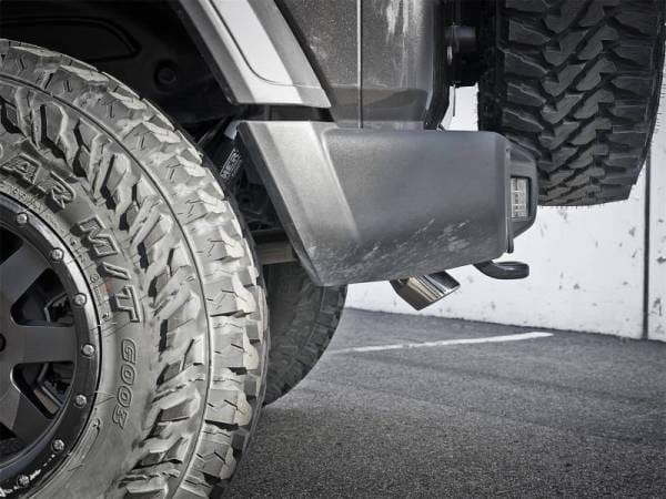 aFe MACH Force-Xp Axle-Back Exhaust System w/Polished Tip 18-20 Jeep Wrangler L4-2.0T / V6-3.6L - 49-48070-1P thumbnail 7