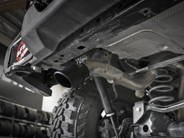 aFe MACH Force-Xp Axle-Back Hi-Tuck Exhaust System w/Black Tip 18-19 Jeep Wrangler (JL) V6 3.6L - 49-48075-B thumbnail 2