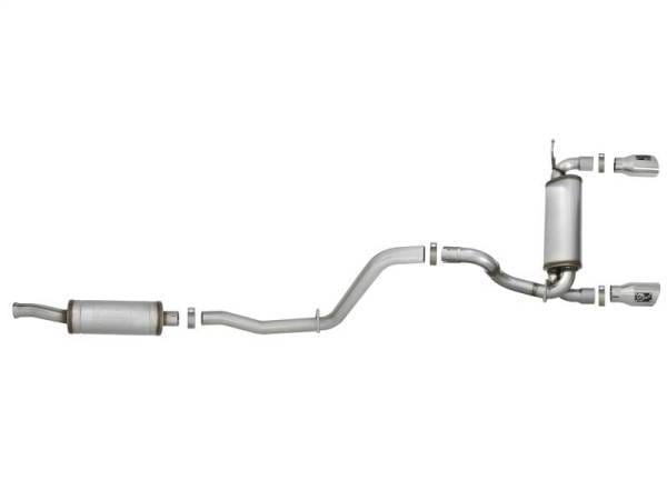 aFe Rebel Series 2.5in 409 SS Cat-Back Exhaust w/ Polished Tips 2018+ Jeep Wrangler (JL) V6 3.6L - 49-48066-P thumbnail 7