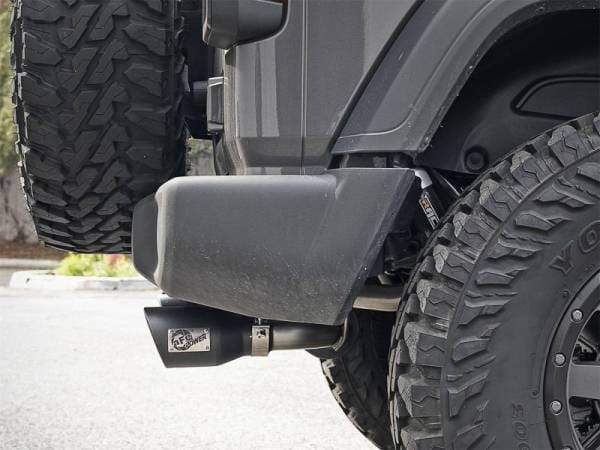 aFe Rebel Series 2.5in 409 SS Axle-Back Exhaust w/ Black Tips 2018+ Jeep Wrangler (JL) V6 3.6L - 49-48067-B thumbnail 4