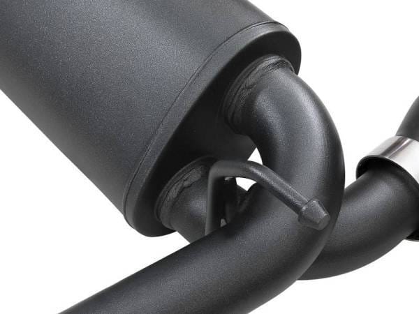 aFe Rebel Series 409 Stainless Steel Cat-Back Exhaust 18-21 Jeep Wrangler JL 2.0L (t) - Black Tip - 49-48096-B thumbnail 2