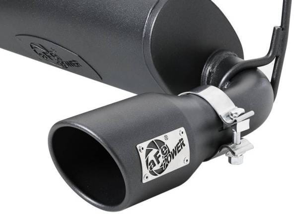 aFe Rebel Series 409 Stainless Steel Cat-Back Exhaust 18-21 Jeep Wrangler JL 2.0L (t) - Black Tip - 49-48096-B thumbnail 3