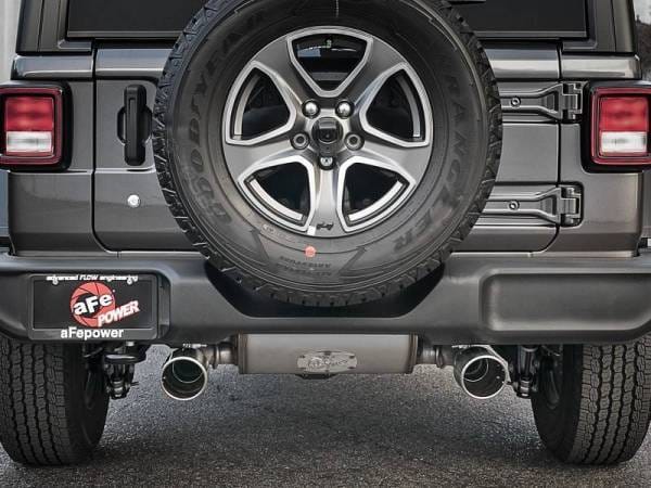 aFe Rebel Series 409 Stainless Steel Cat-Back Exhaust 18-21 Jeep Wrangler JL 2.0L (t) - Polished Tip - 49-48096-P thumbnail 5