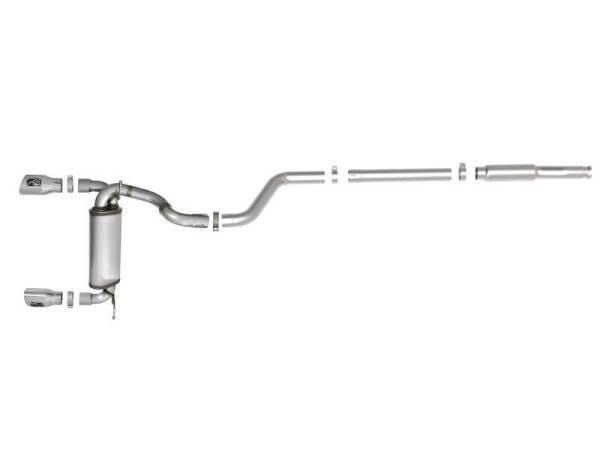 aFe Rebel Series 409 Stainless Steel Cat-Back Exhaust 18-21 Jeep Wrangler JL 2.0L (t) - Polished Tip - 49-48096-P thumbnail 7