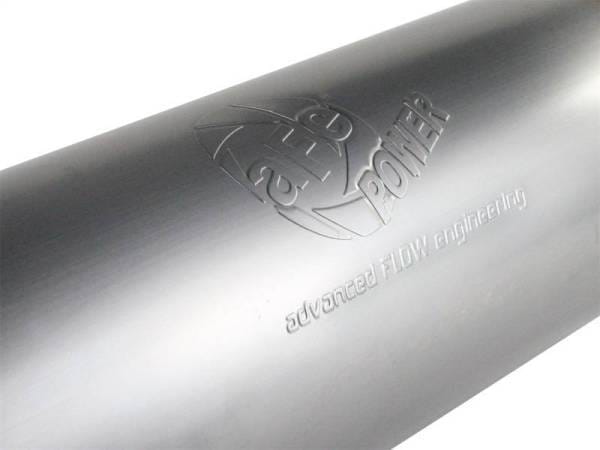 aFe MACHForce XP Exhausts Mufflers SS-409 EXH Muffler 4 ID In/Out 8 Dia - 49-91002 thumbnail 3
