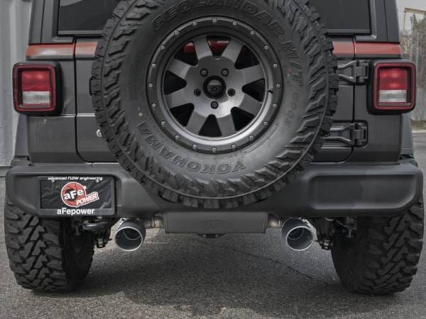 aFe Rebel Series 2.5in 409 SS Cat-Back Exhaust w/ Black Tips 18-19 Jeep Wrangler (JL) V6 3.6L - 49-48076-B thumbnail 4