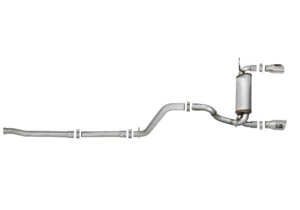 aFe Rebel Series 2.5in 409 SS Cat-Back Exhaust w/ Polished Tips 18-19 Jeep Wrangler (JL) V6 3.6L - 49-48076-P thumbnail 6