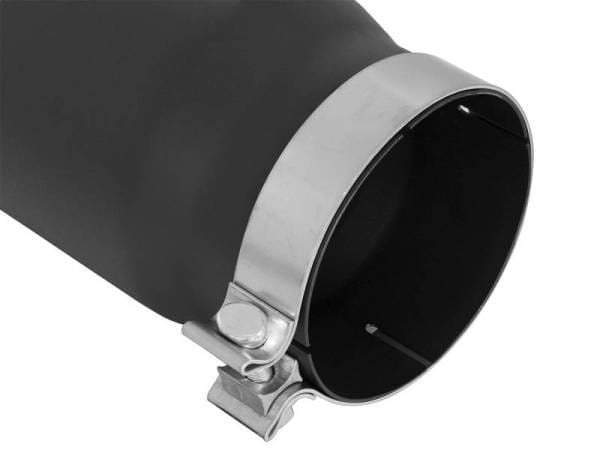 aFe Power MACH Force-Xp 5in In x 6in Out x 15in L Bolt-On 409 SS Exhaust Tip - Black - 49T50601-B15 thumbnail 3