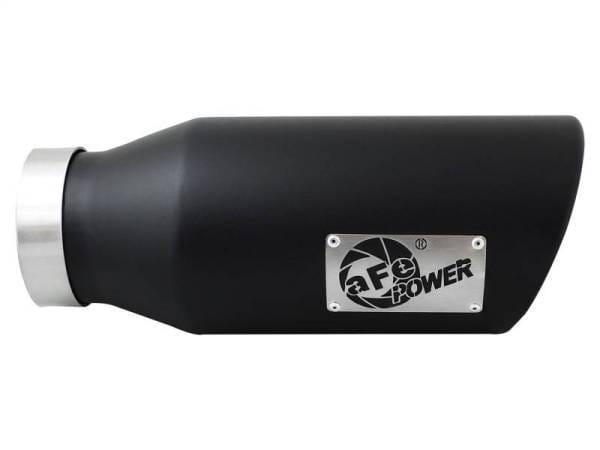 aFe Power MACH Force-Xp 4in In x 6in Out x 15in L Driver Side Clamp-On 4in 409 SS Exhaust Tip-Black - 49T40601-B15 thumbnail 4