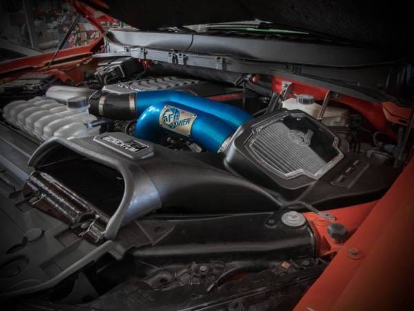 aFe 21-22 Ford F-150 Raptor V6-3.5L(tt) Momentum XP Cold Air Intake System Blue w/ Pro Dry S Filter - 50-30072DL thumbnail 3