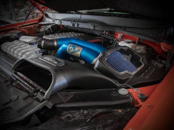 aFe 21-22 Ford F-150 Raptor V6-3.5L(tt) Momentum XP Cold Air Intake System - Blue w/ Pro 5R Filter - 50-30072RL thumbnail 3
