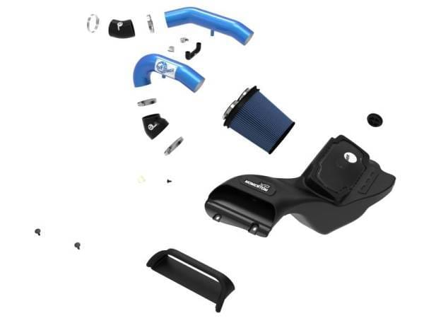 aFe 21-22 Ford F-150 Raptor V6-3.5L(tt) Momentum XP Cold Air Intake System - Blue w/ Pro 5R Filter - 50-30072RL thumbnail 4