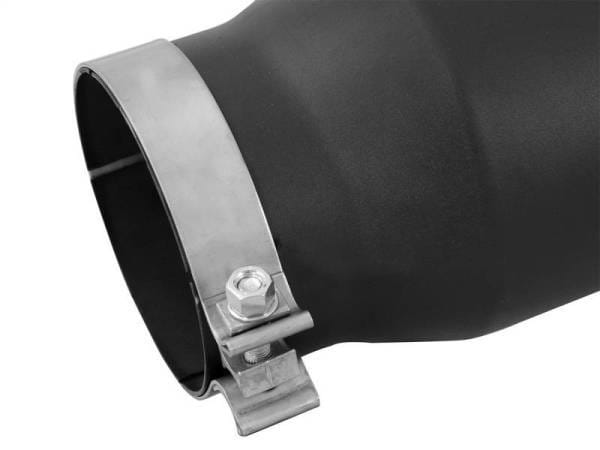aFe POWER MACH Force-Xp 5in 304 Stainless Steel Exhaust Tip 5In x 7Out x15Lin Bolt-On Right-Blk - 49t50702-b15 thumbnail 2