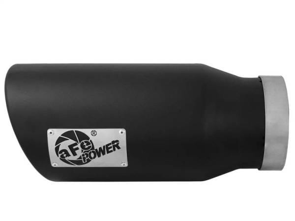aFe POWER MACH Force-Xp 5in 304 Stainless Steel Exhaust Tip 5In x 7Out x15Lin Bolt-On Right-Blk - 49t50702-b15 thumbnail 4