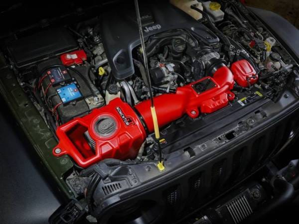 aFe Momentum GT Pro DRY S Cold Air Intake System 2018+ Jeep Wrangler (JL) V6 3.6L (Red Edition) - 51-76217-R thumbnail 2