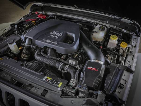 aFe Rapid Induction Cold Air Intake System w/Pro DRY-S Filter 20-21 Jeep Wrangler V6 3.0L - 52-10005D thumbnail 2