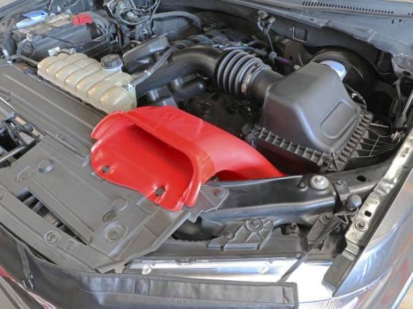 aFe Rapid Induction Dynamic Air Scoop 2021+ Ford F-150V6/V8 - Red - 52-10010SR thumbnail 3