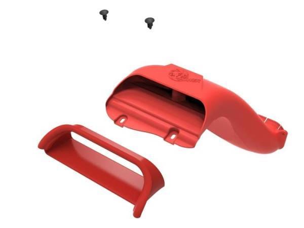 aFe Rapid Induction Dynamic Air Scoop 2021+ Ford F-150V6/V8 - Red - 52-10010SR thumbnail 7