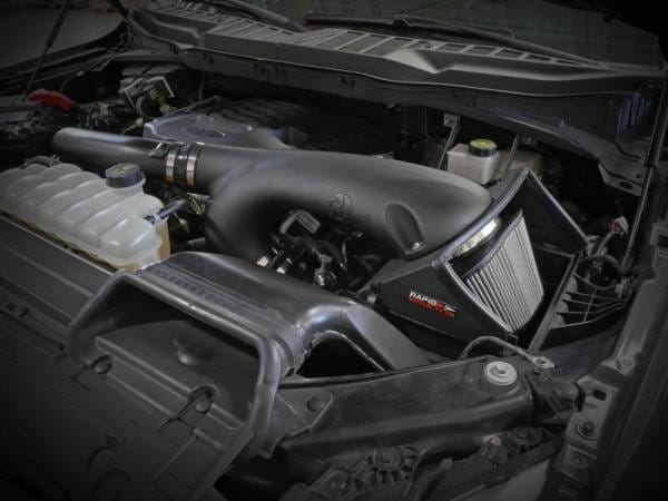 aFe Rapid Induction Cold Air Intake System w/Pro DRY S Filter 2021+ Ford F-150 V6-3.5L (tt) - 52-10010D thumbnail 2