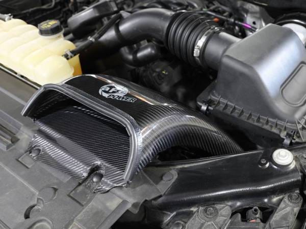 aFe Quantum Cold Air Intake System Scoop 18-20 Ford F150 EcoBoost V6-3.5L/2.7L - Carbon Fiber - 53-10008SC thumbnail 2