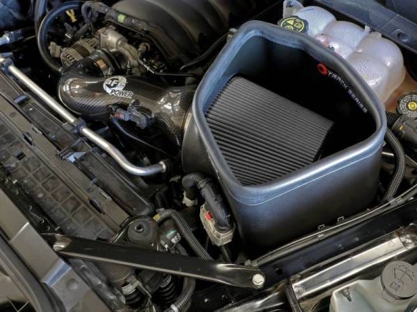 aFe 19-21 GM Trucks 5.3L/6.2L Track Series Carbon Fiber Cold Air Intake System W/ Pro Dry S Filters - 57-10015D thumbnail 3