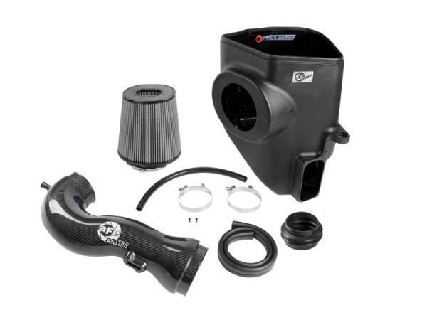 aFe 19-21 GM Trucks 5.3L/6.2L Track Series Carbon Fiber Cold Air Intake System W/ Pro Dry S Filters - 57-10015D thumbnail 6