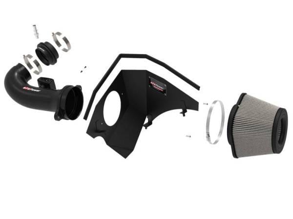 aFe 19-21 GM Trucks 5.3L/6.2L Track Series Carbon Fiber Cold Air Intake System W/ Pro Dry S Filters - 57-10015D thumbnail 13