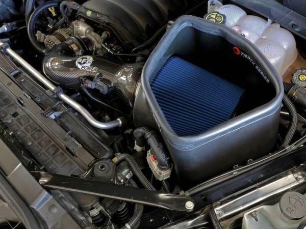 aFe 19-20 GM Trucks 5.3L/6.2L Track Series Carbon Fiber Cold Air Intake System With Pro 5R Filters - 57-10015R thumbnail 3