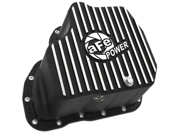 aFe 11-16 GM Diesel Trucks V8-6.6L LML Engine Oil Pan Black POWER Pro Series w/ Machined Fins - 46-71080B thumbnail 3