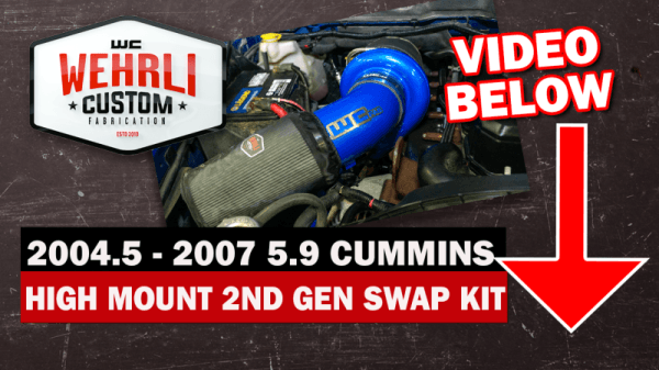 Wehrli Custom Fabrication 2004.5-2007 5.9L Cummins S300 High Mount 2nd Gen Swap Kit - WCF100475 thumbnail 3