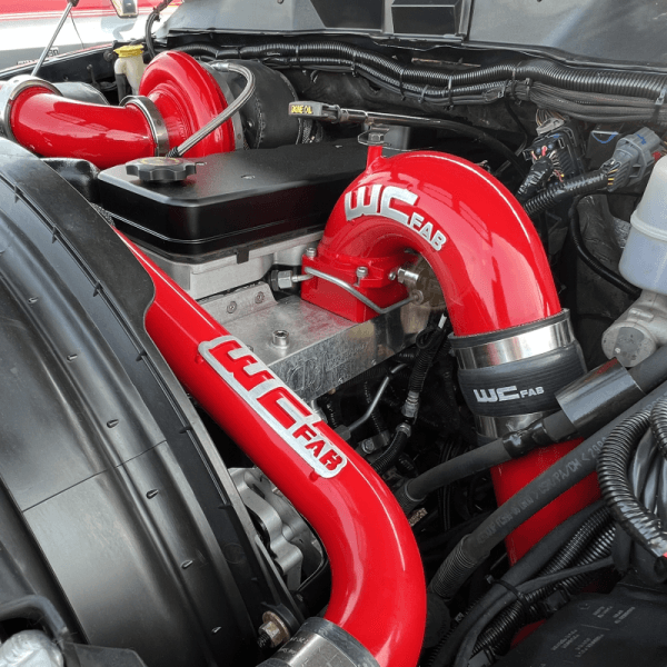Wehrli Custom Fabrication 2003-2007 5.9L Cummins 3.5" High Flow Intake Horn & Intercooler Pipe Kit - WCF100528 thumbnail 4