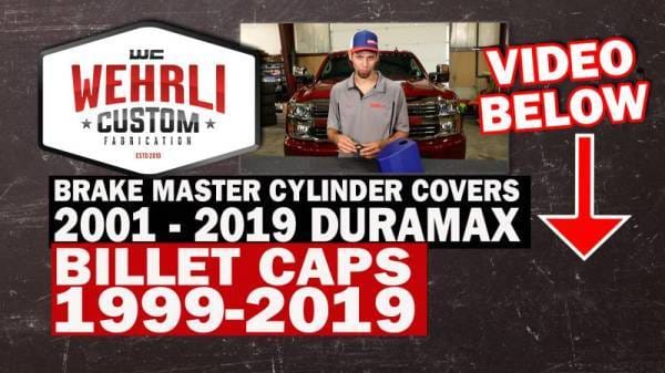 Wehrli Custom Fabrication 1999-2024 GM 1500/2500/3500 Billet Aluminum Brake Master Cylinder Cap, Clear Anodized - WCF100215 thumbnail 2