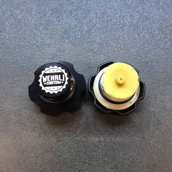 Wehrli Custom Fabrication 2001-2024 GM Billet Aluminum Oil Fill Cap, Black Anodized - WCF100443 thumbnail 5