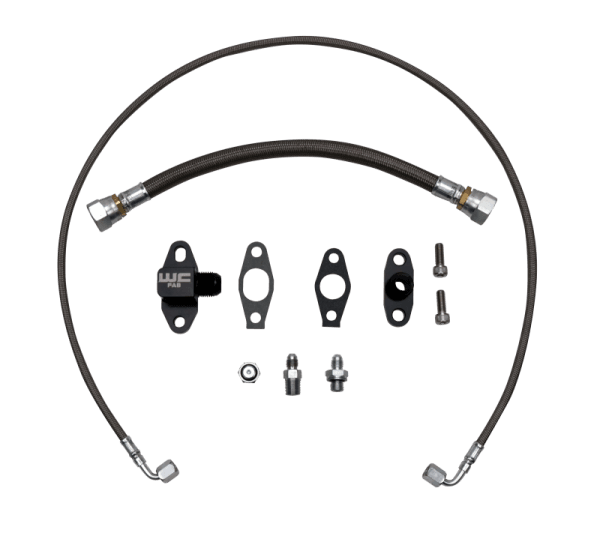 Wehrli Custom Fabrication LB7/LLY/LBZ/LMM/LML Duramax S400 Single Turbo Oil Line Kit - WCF100397
