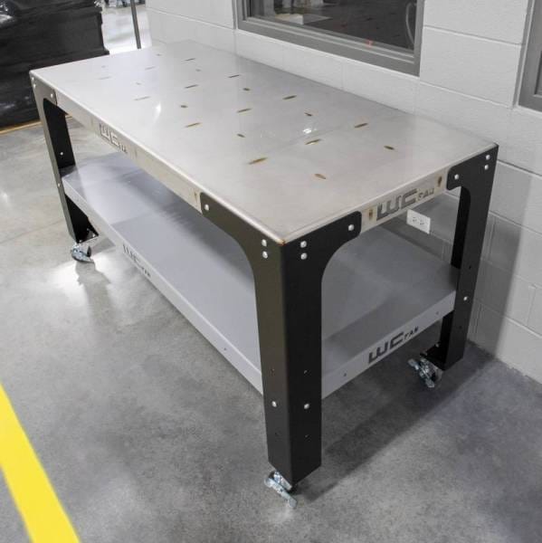 Wehrli Custom Fabrication 32 in. x 72 in. Modular Steel Work Bench - WCF25-3272-120 thumbnail 6