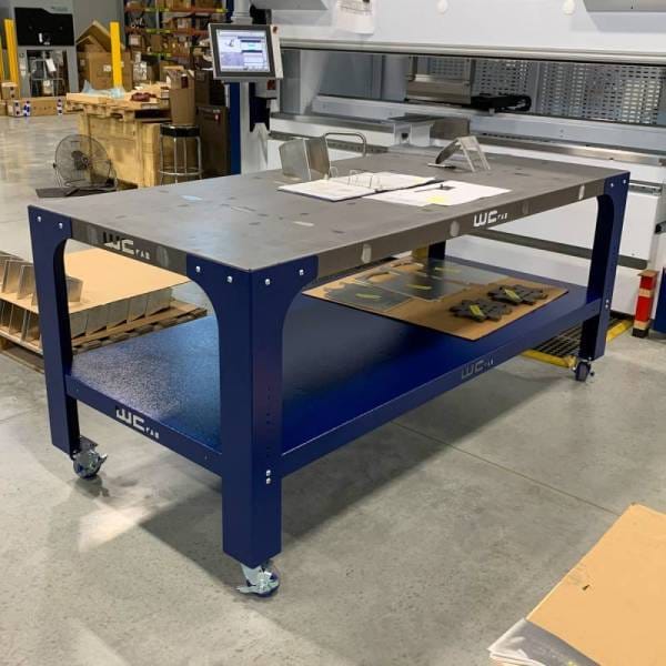 Wehrli Custom Fabrication 42 in. x 90 in. Modular Steel Work Bench - WCF25-4290-120 thumbnail 7