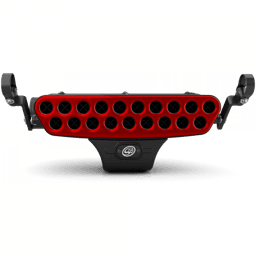 Stainless Steel Faceplate (Red) - V1 Particle Separator Only