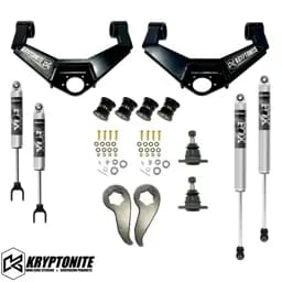 KRYPTONITE STAGE 3 LEVELING KIT WITH FOX SHOCKS GM HD 2020-2025