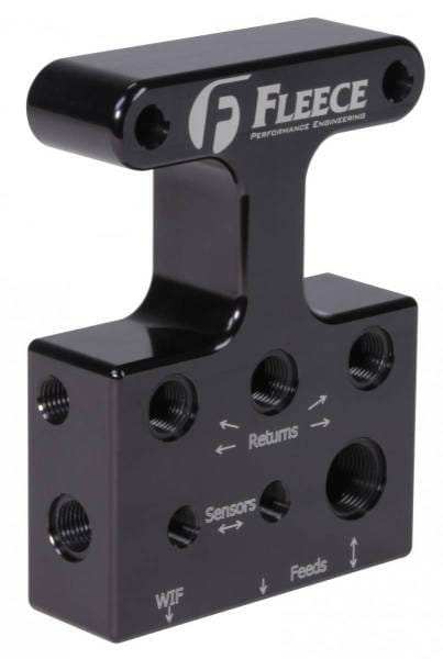 Fleece Performance 2007.5-2009 3rd Gen 6.7L Dodge/Cummins Fuel Distribution Block - FPE-FFD-RF-3G-67 thumbnail 2