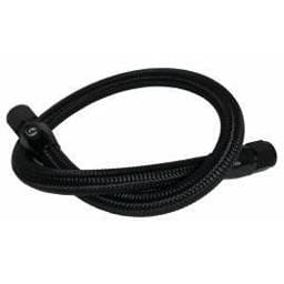 Fleece Performance 39.50 Inch 12 Valve Cummins Coolant Bypass Hose Black Nylon Braided - FPE-CLNTBYPS-HS-12V-BLK