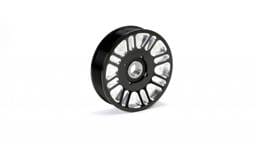 Fleece Performance 2003-2018 Cummins Upper Fan Pulley Idler Black Finish Contract Cut - FPE-34657-BLK-SPK