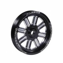 Fleece Performance Spoke Design Cummins Dual Pump Pulley Fleece Black Performance - FPE-34211-BLK-SPK