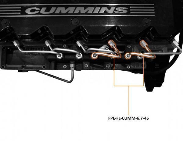 Fleece Performance 07.5-18 6.7L RAM 2500/3500 Cummins Number 4 and Number 5 Injection Line - FPE-FL-CUMM-6.7-45 thumbnail 2
