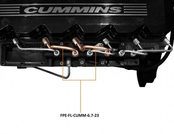 Fleece Performance 07.5-18 6.7L RAM 2500/3500 Cummins Number 2 and Number 3 Injection Line - FPE-FL-CUMM-6.7-23 thumbnail 3
