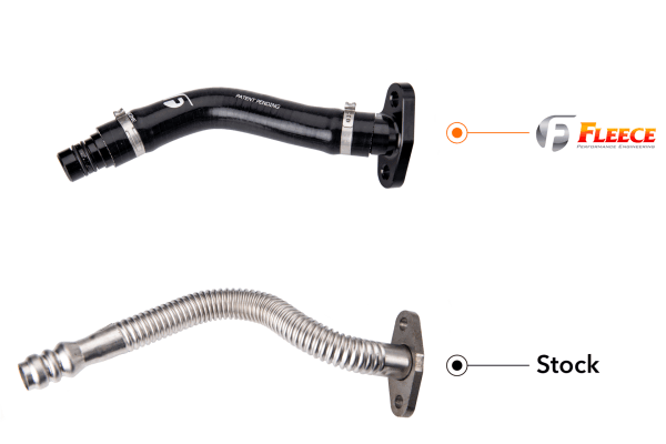 Fleece Performance Turbo Drain Tube Kit for 2003-2007 5.9L Cummins - FPE-CTDT-CW-KIT thumbnail 4