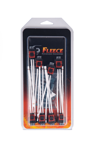 Fleece Performance Replacement Fuel Injector Connector With Pigtail for L5P Duramax - 8 pack - FPE-HAR-L5P-INJ-PT-8P