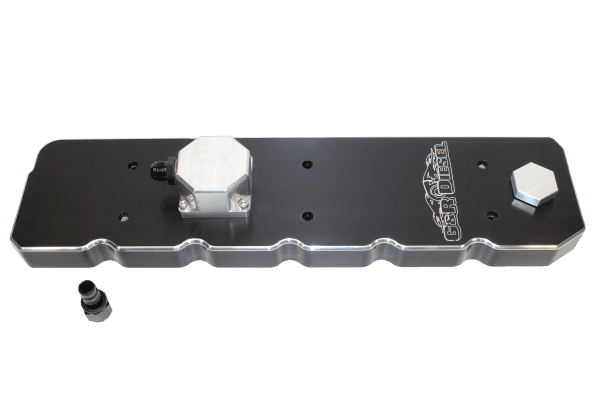 G&R Diesel RAM 6.7 Cummins Valve Cover Billet Aluminum Black For 07-18 Dodge RAM 2500/3500 - GRD67CM3004A