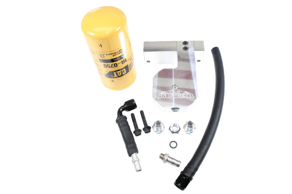G&R Diesel RAM 6.7 Cummins CAT Fuel Filter Conversion Kit For 10-18 Dodge RAM 2500/3500 - GRD67CM3009
