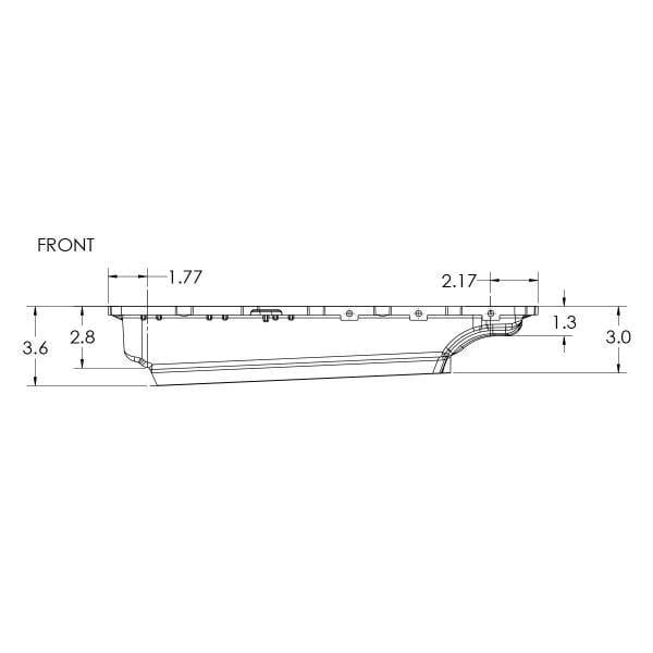 PPE Power 10R80 Shallow Transmission Pan - Ford 2017-2025 - Raw - 328053200 thumbnail 7